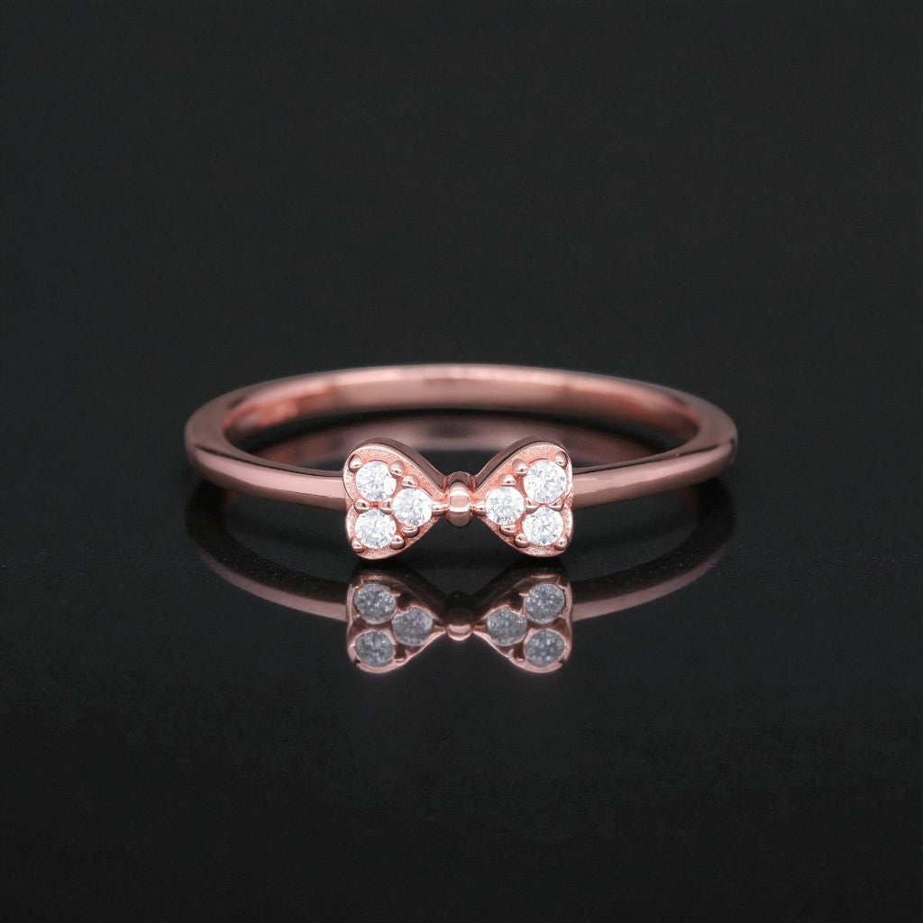 Celestial Moissanite Bow Ring