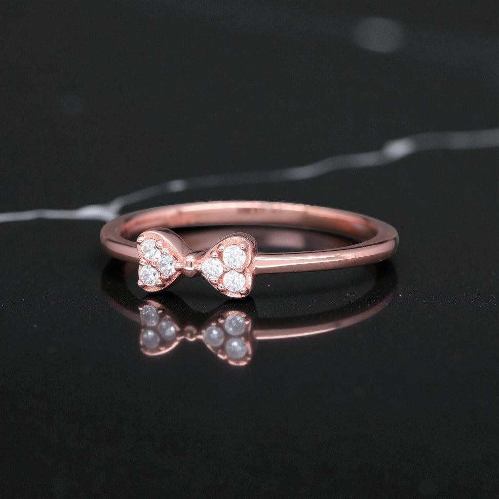 Celestial Moissanite Bow Ring