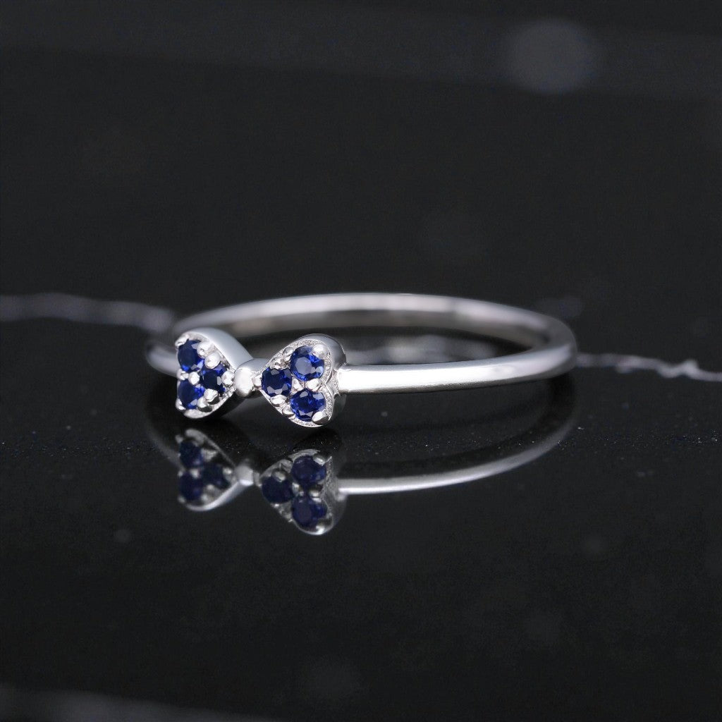 Celestial Sapphire Bow Ring