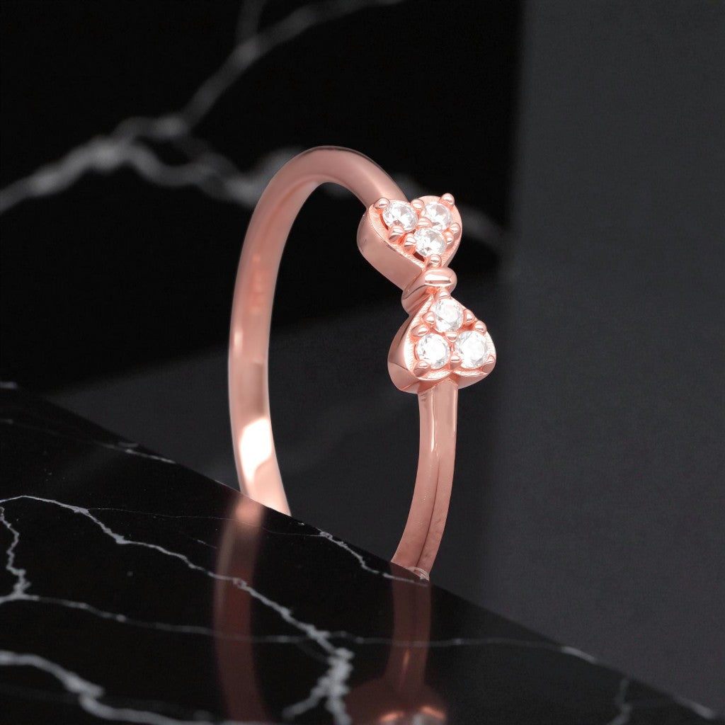 Celestial Moissanite Bow Ring