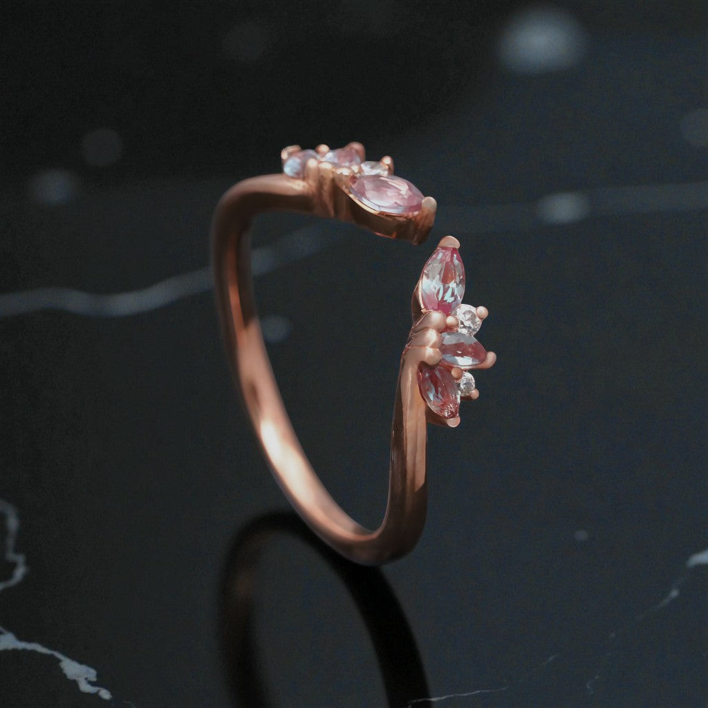 Blossom Aura Duo Ring