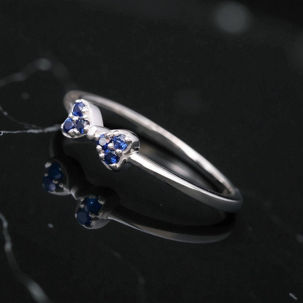 Celestial Sapphire Bow Ring