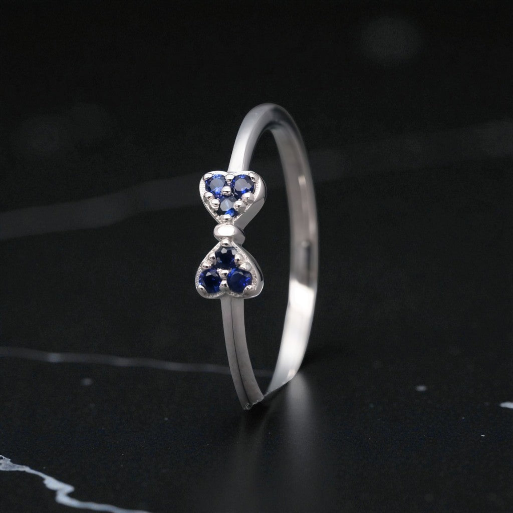 Celestial Sapphire Bow Ring