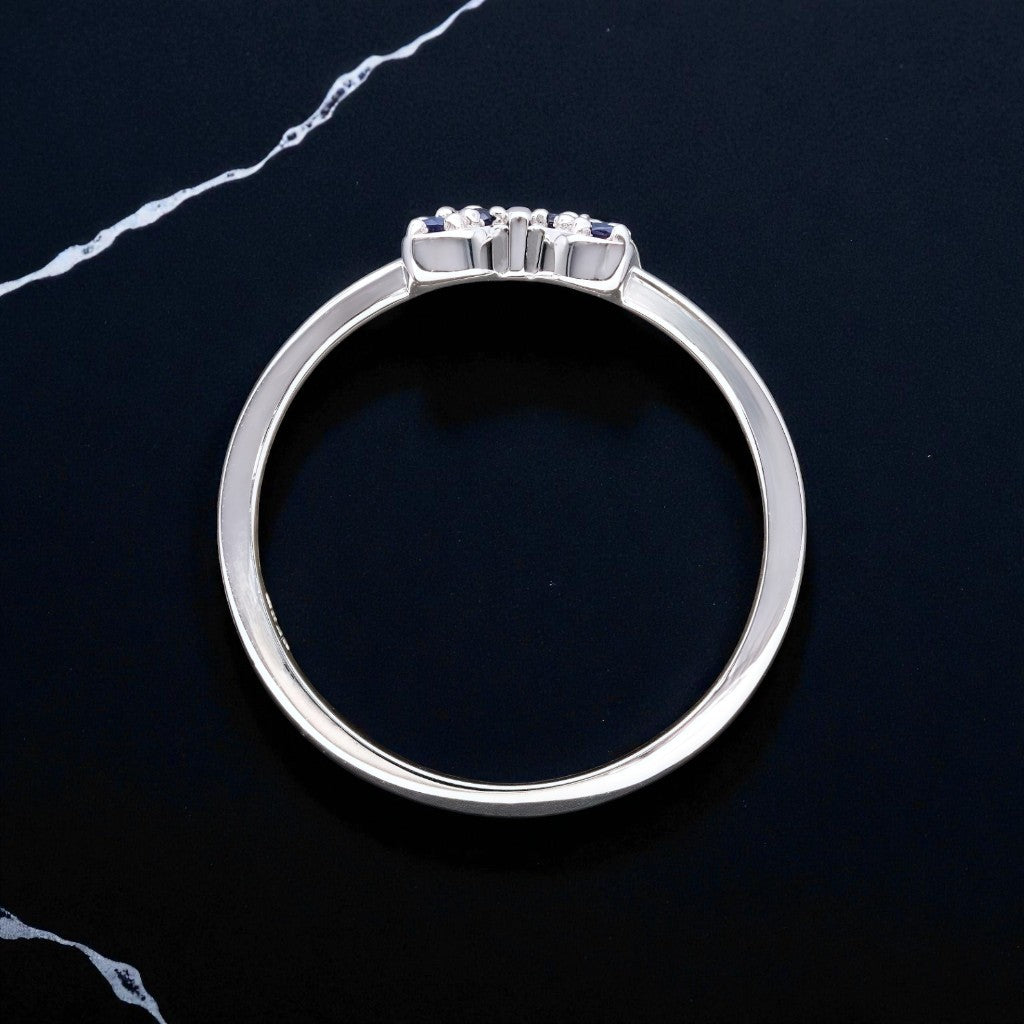 Celestial Sapphire Bow Ring