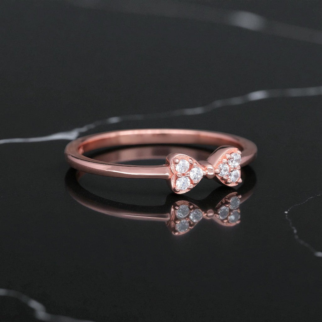 Celestial Moissanite Bow Ring